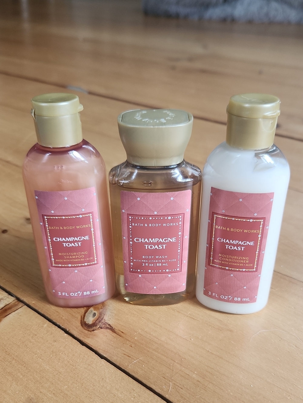 Bath & Body Works Champagne Toast Trio - Pink & Gold